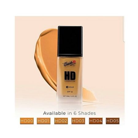 Classic Makeup HD Liquid Foundation Studio Finish 1.01oz - Image 2